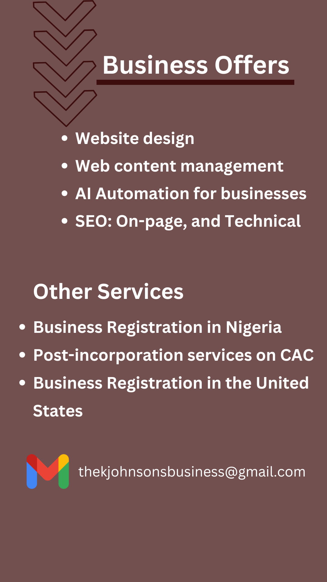 Business Services of theKJohnsons